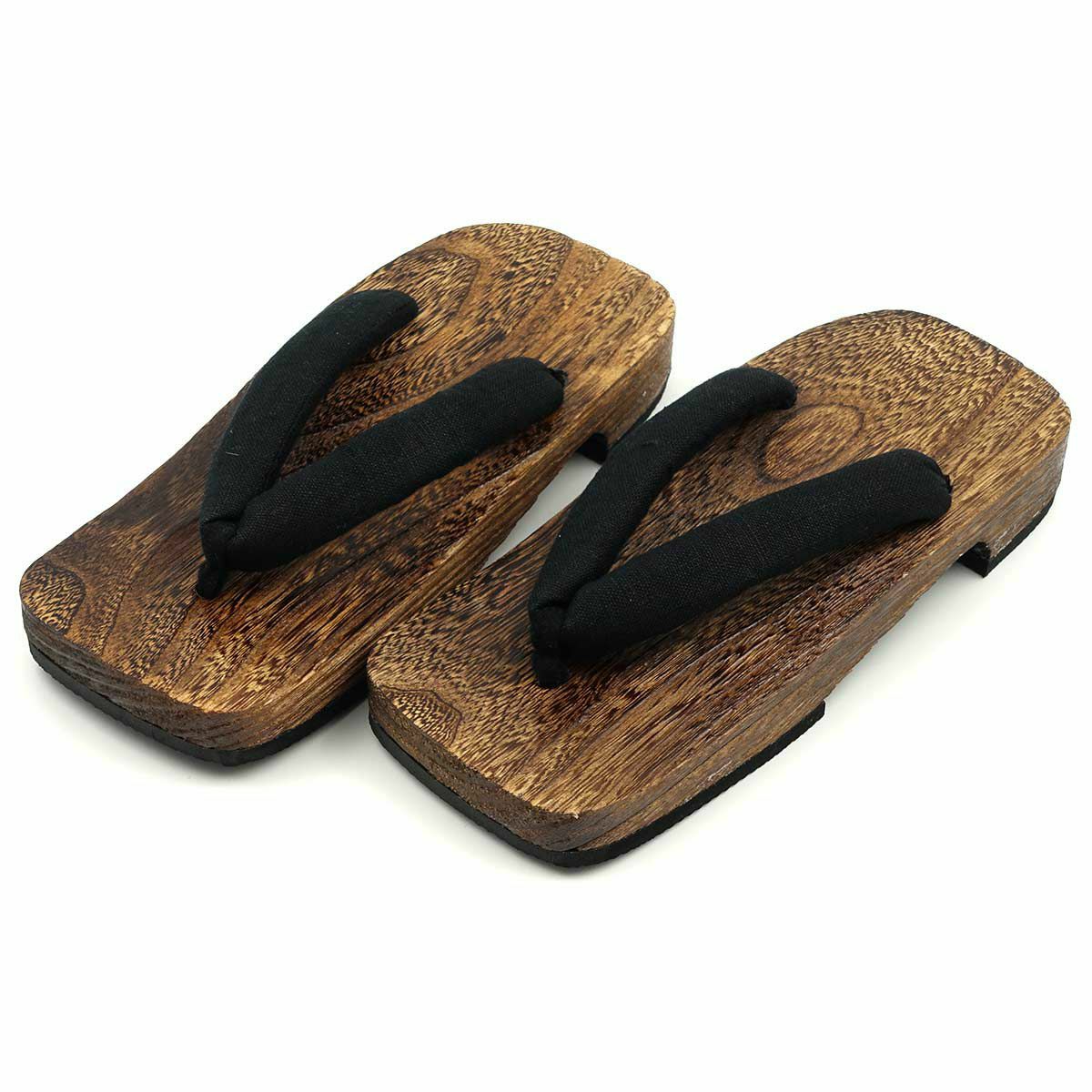 桐下駄 29cm位まで対応 黒鼻緒