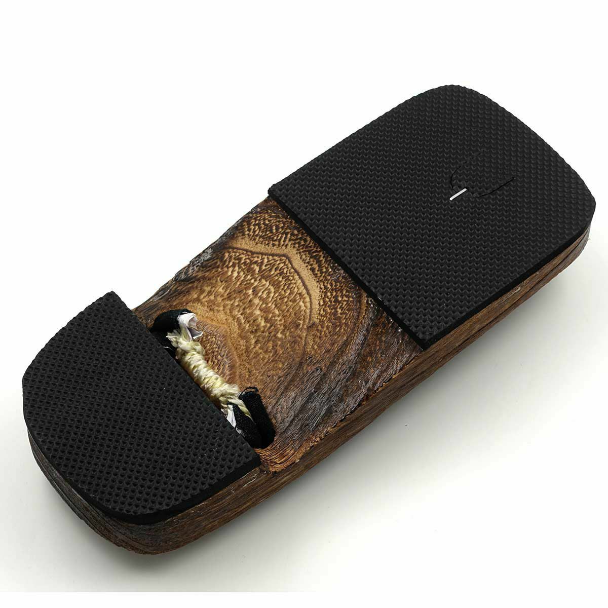 桐下駄 29cm位まで対応 黒鼻緒