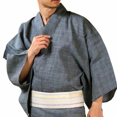 夏着物 小千谷ちぢみ 関松織物 楊柳 水色