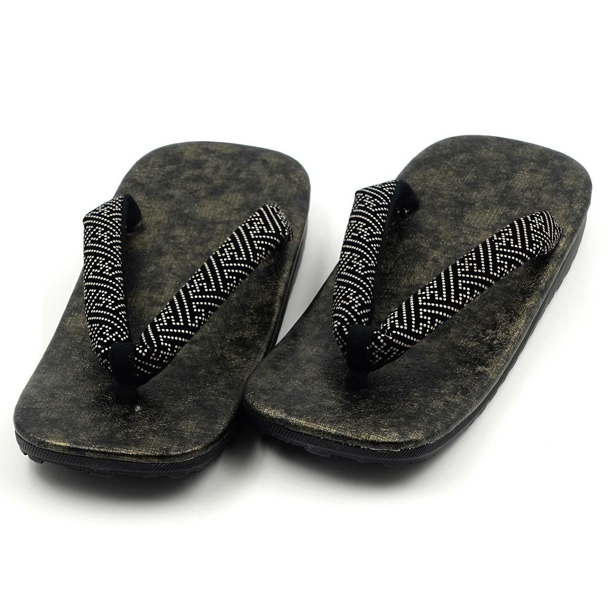 草履 印伝風 紗綾型