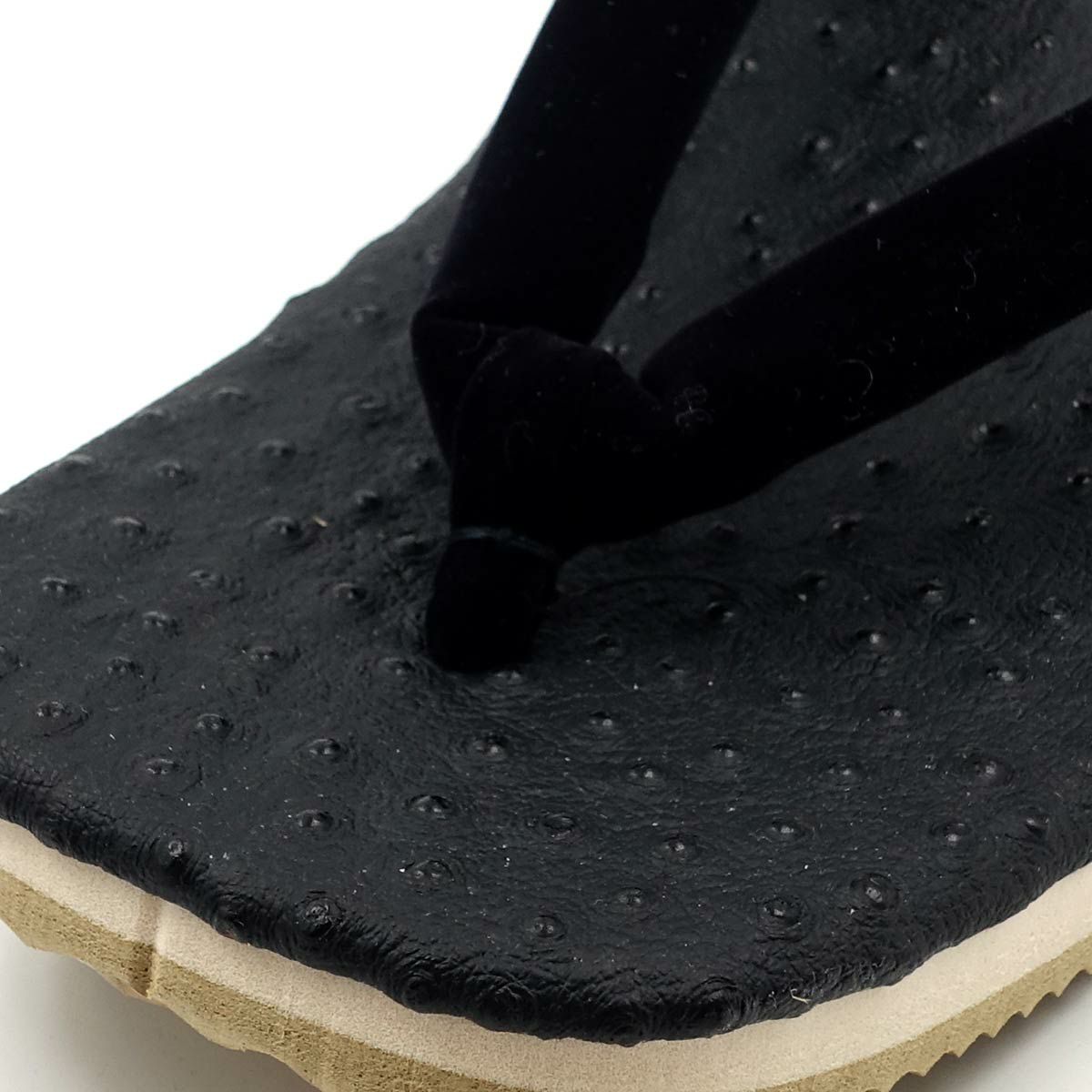 草履 黒 サンド底