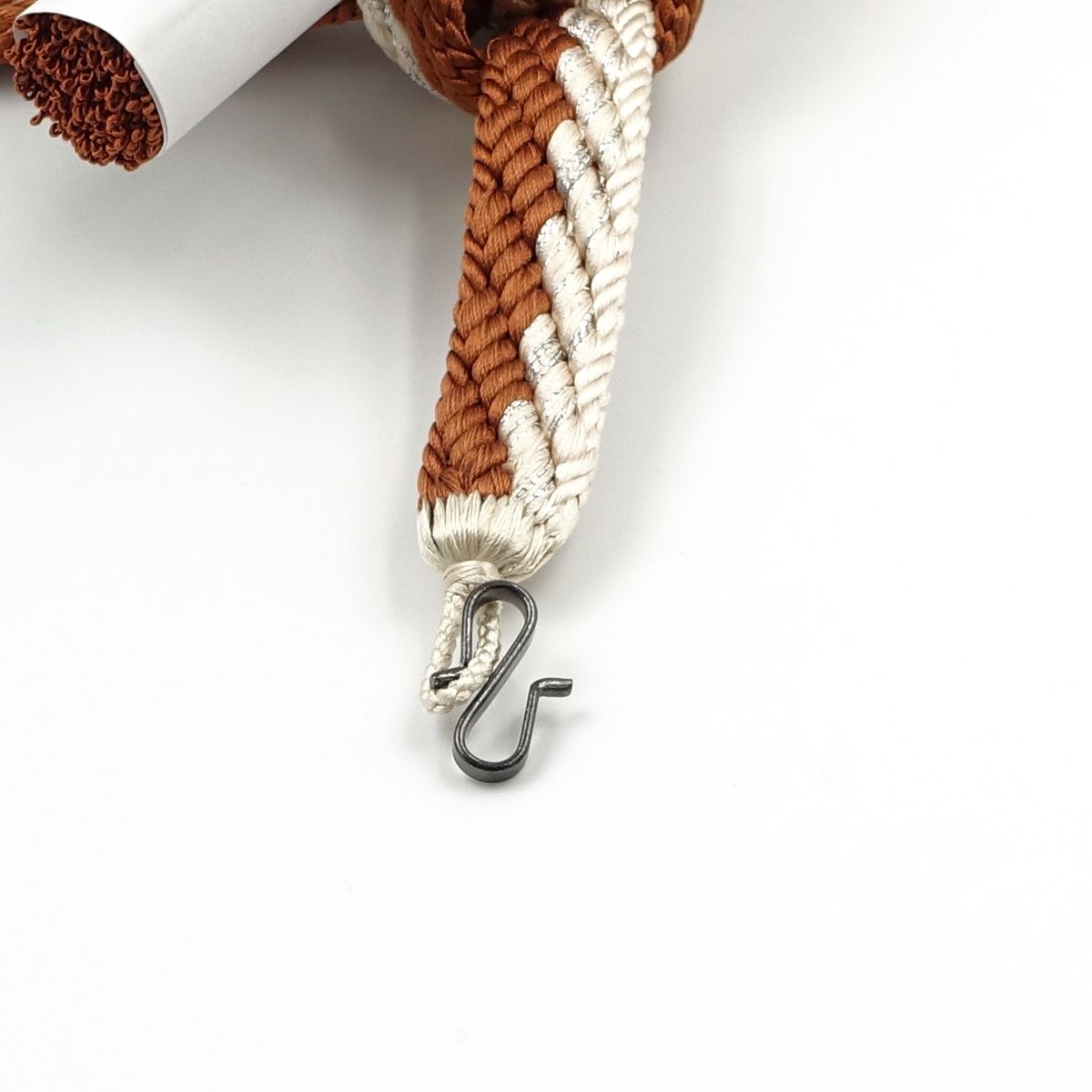 羽織紐 正絹 手組紐 平打ち