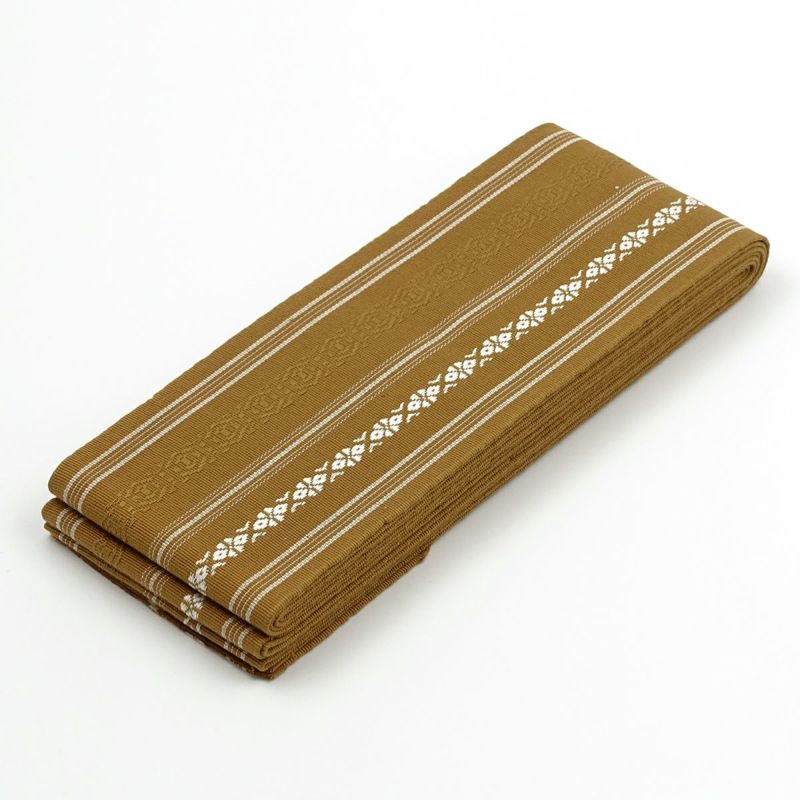 角帯 綿 献上 西陣織 黄土 | 男着物の加藤商店《公式》