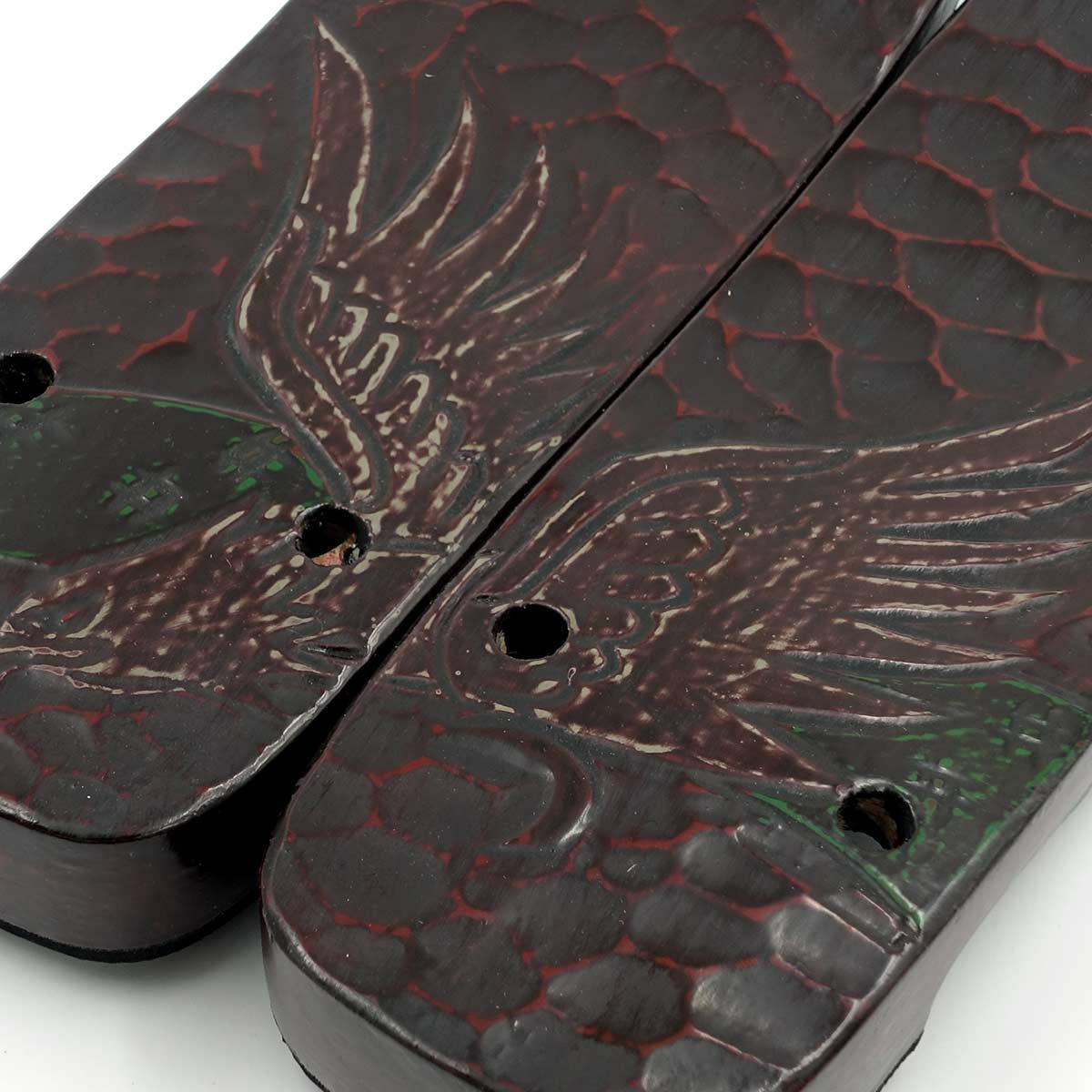 桐下駄 鎌倉彫 27cm位まで対応 総彫り