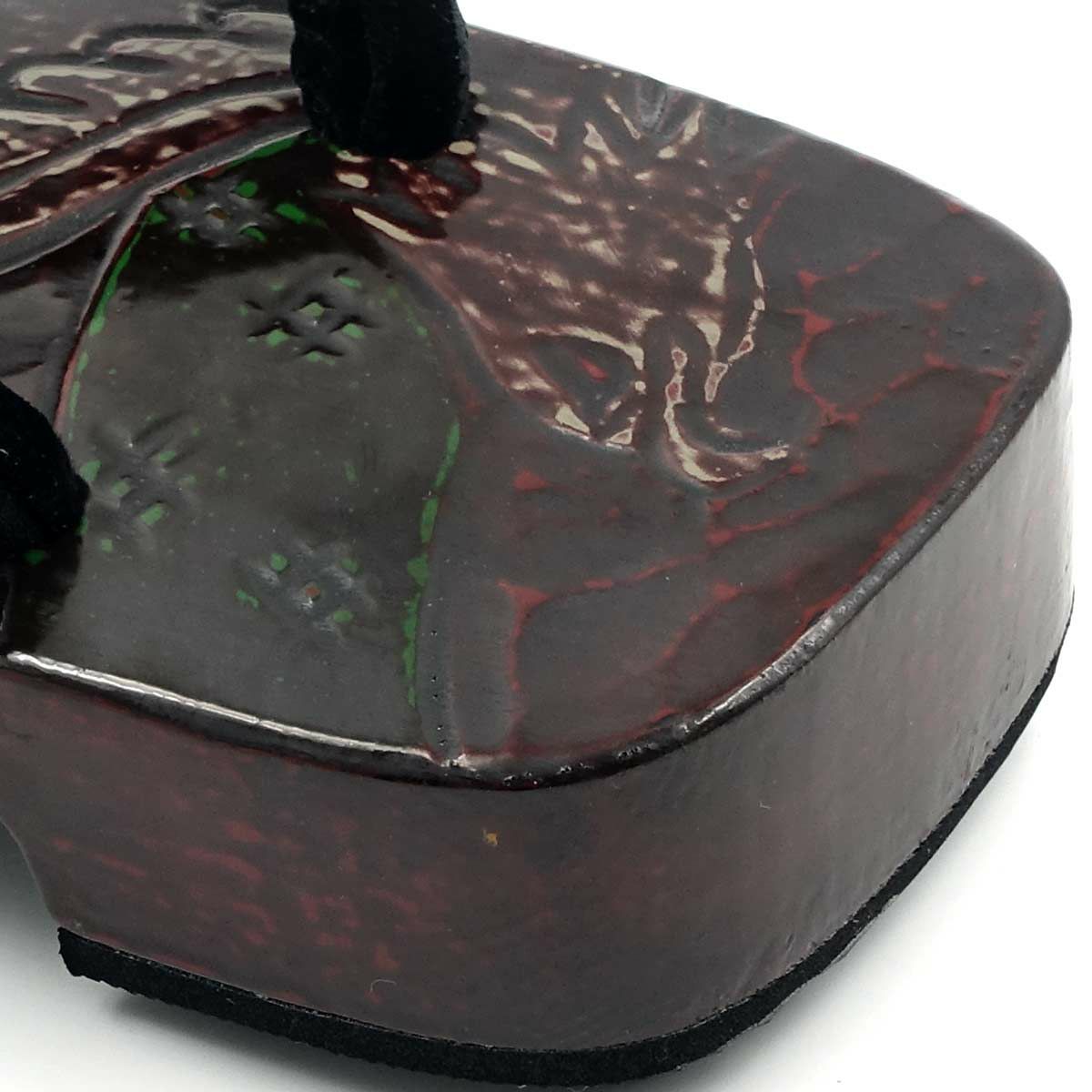 桐下駄 鎌倉彫 27cm位まで対応 総彫り