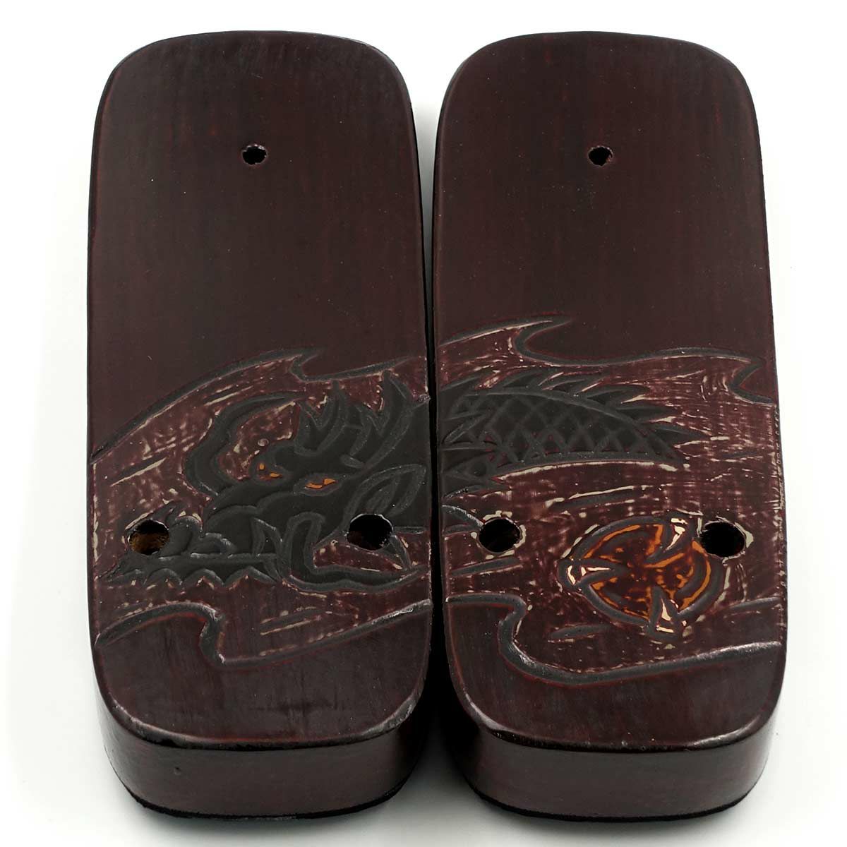 桐下駄 鎌倉彫 27cm位まで対応