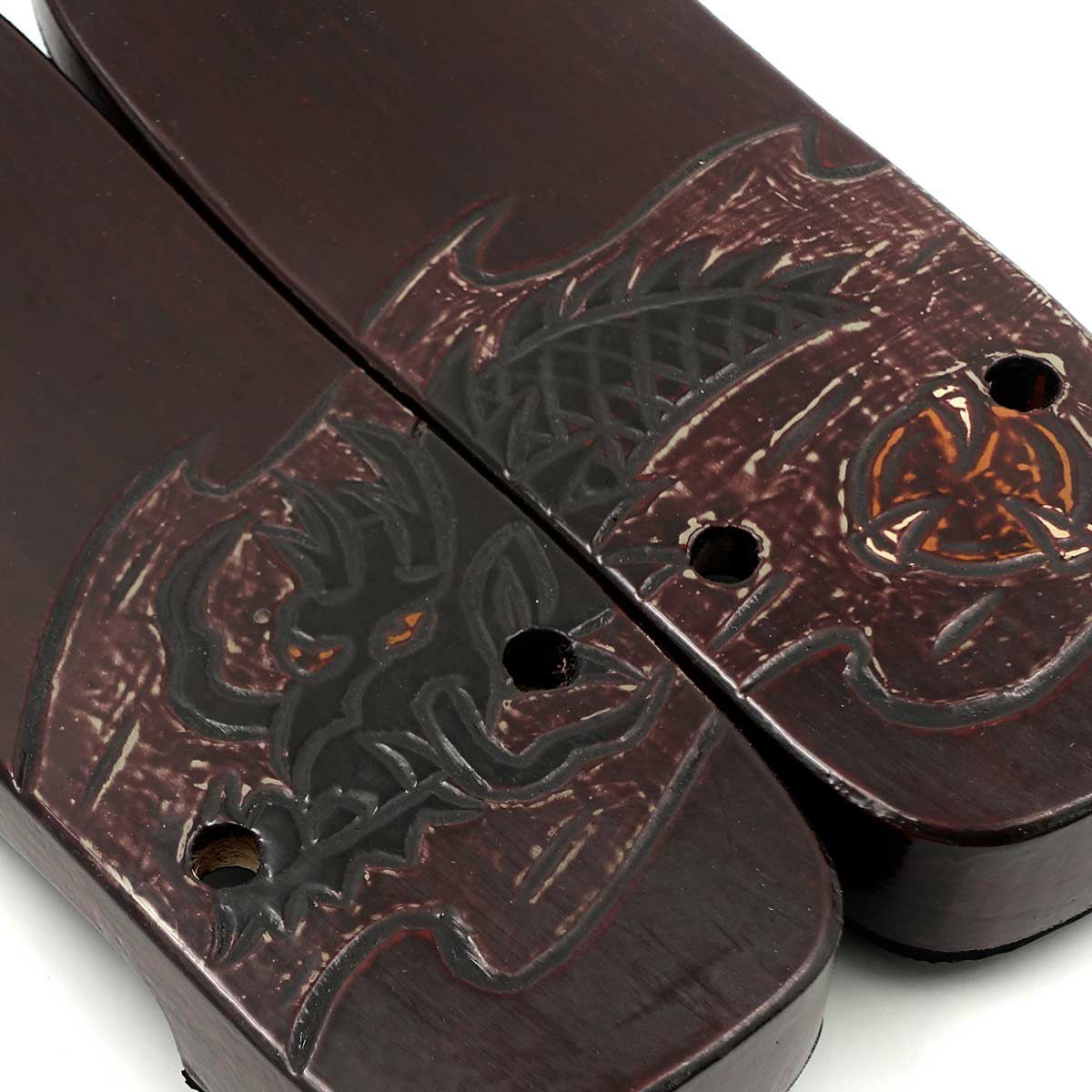 桐下駄 鎌倉彫 27cm位まで対応