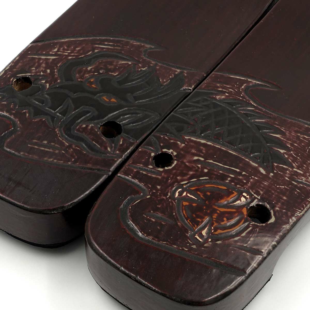 桐下駄 鎌倉彫 27cm位まで対応