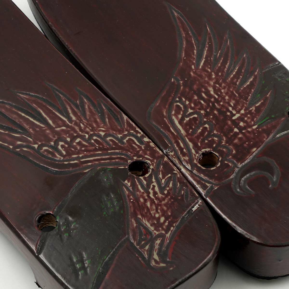 桐下駄 鎌倉彫 27cm位まで対応