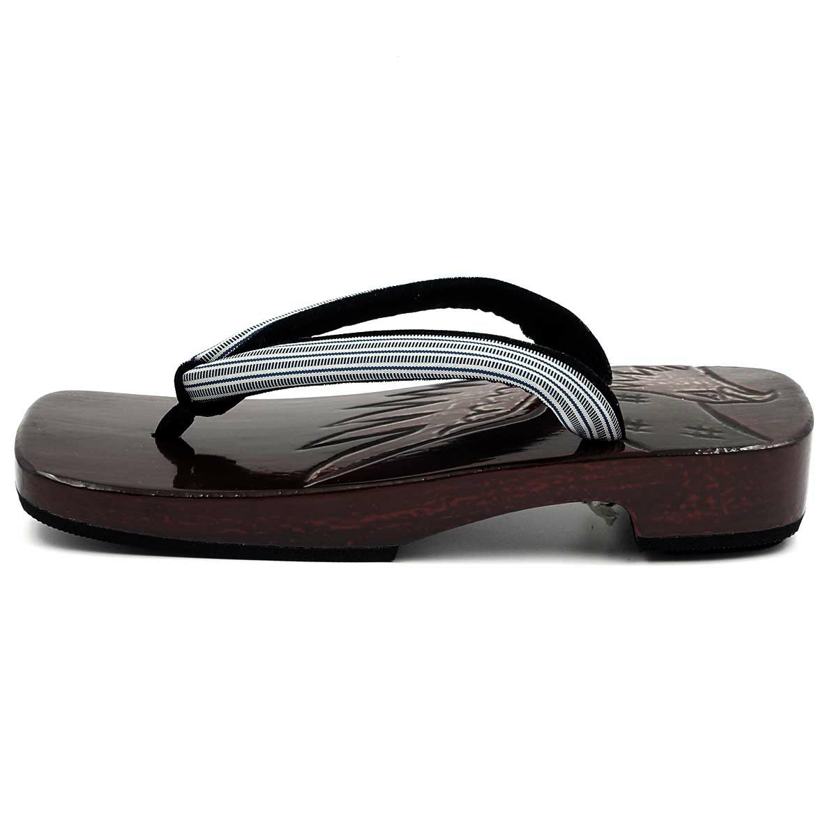 桐下駄 鎌倉彫 27cm位まで対応