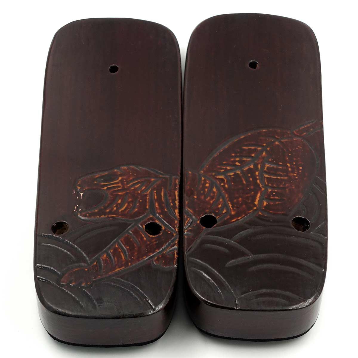 桐下駄 鎌倉彫 27cm位まで対応