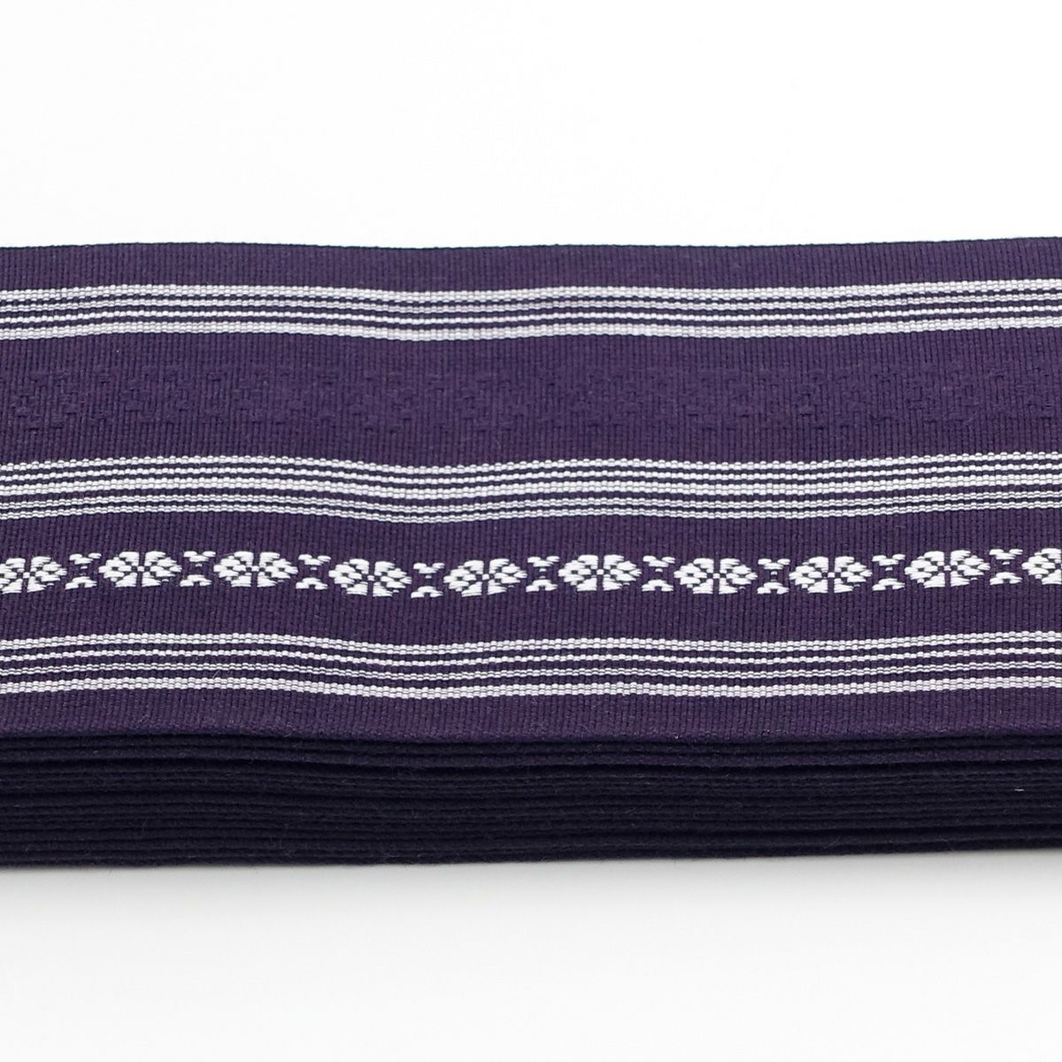 角帯 綿 献上 西陣織 紫