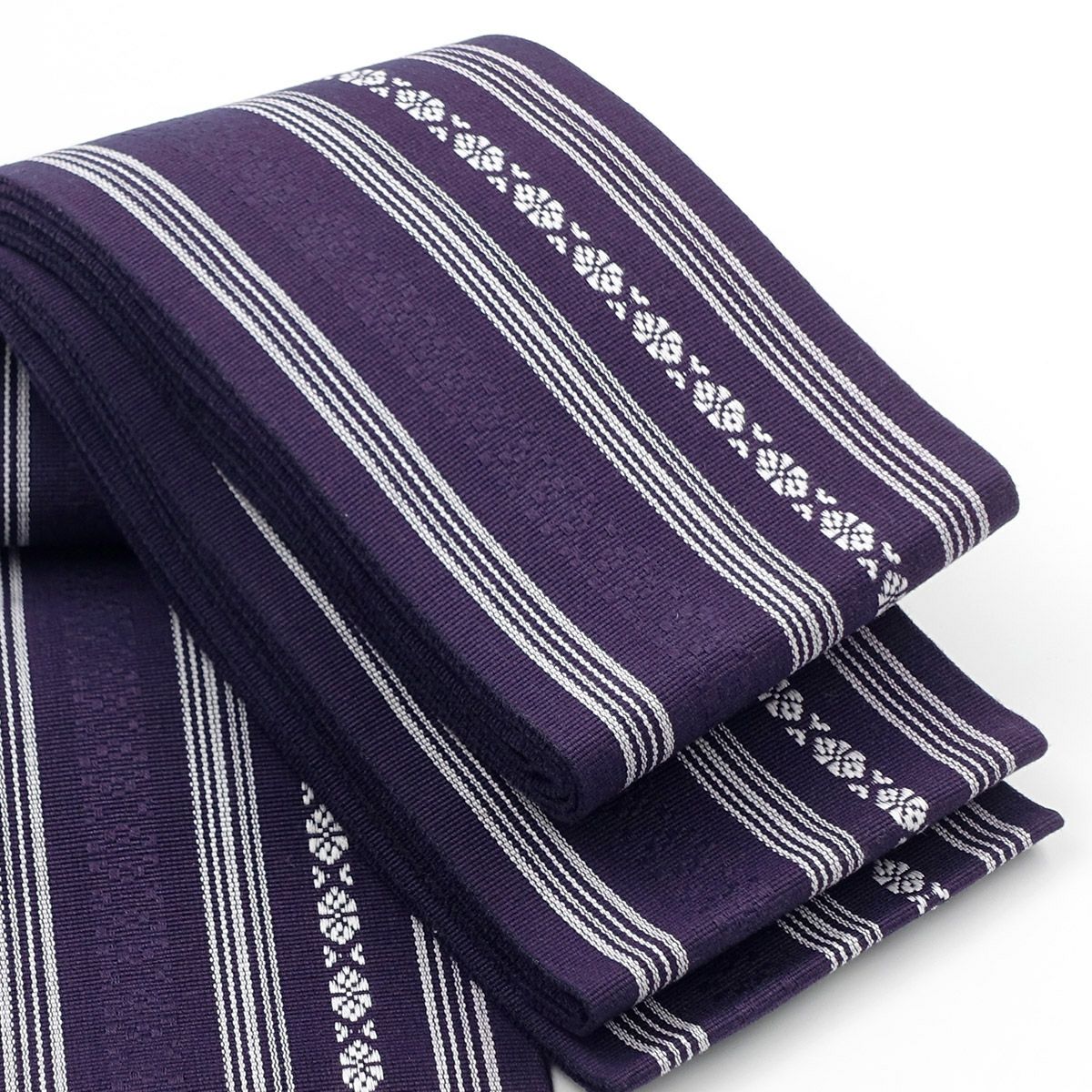 角帯 綿 献上 西陣織 紫