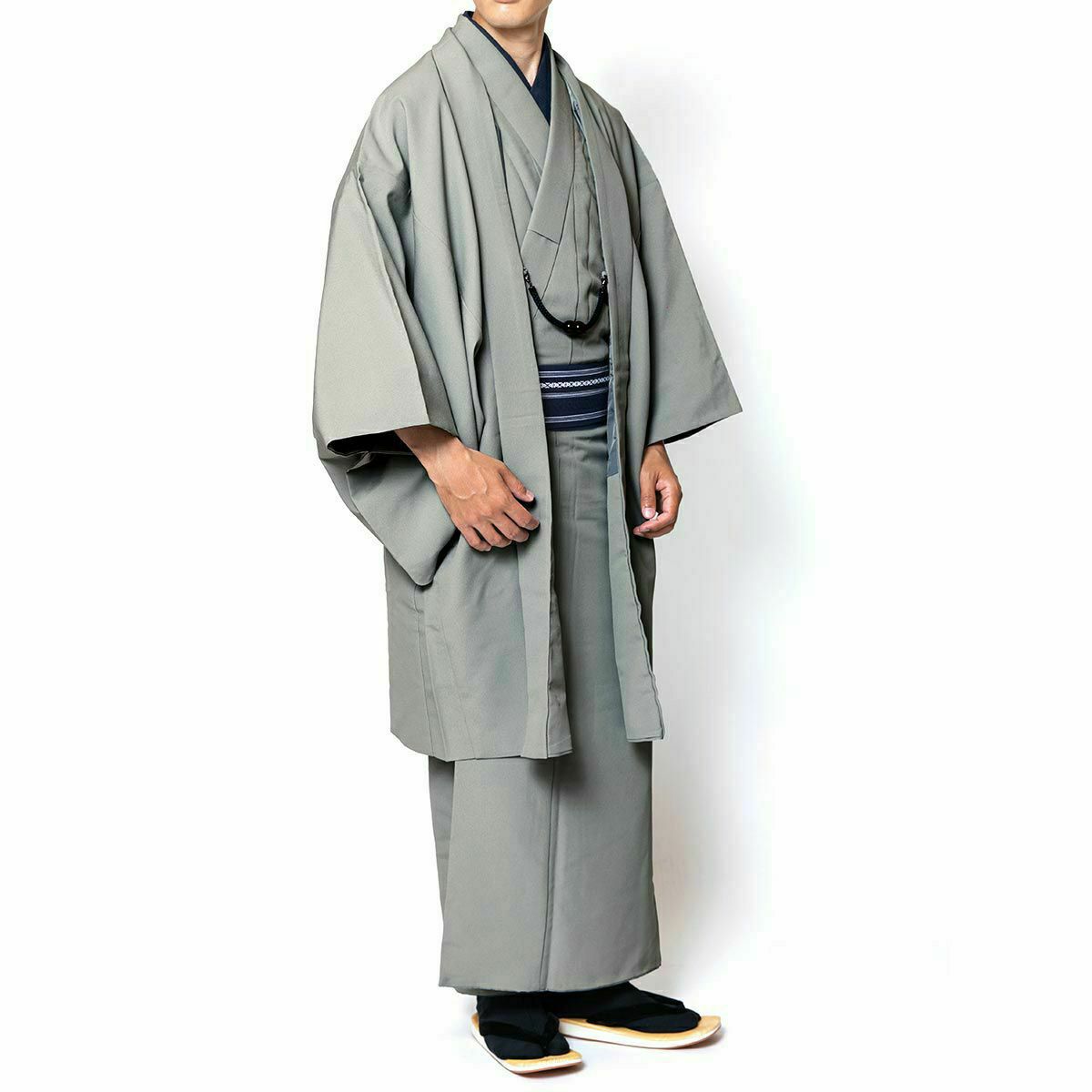 男着物10点フルセット 洗える着物 ちりめん