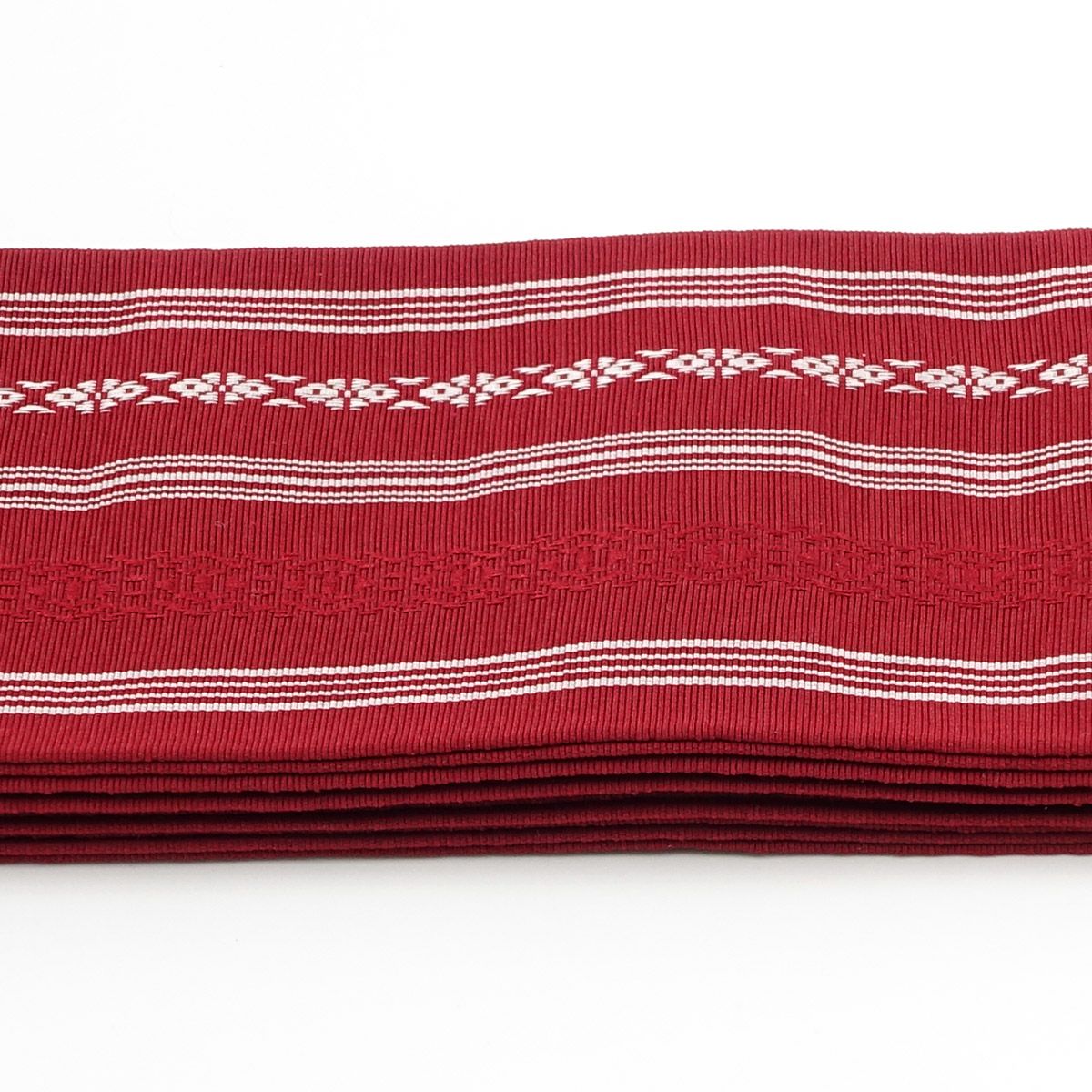 角帯 正絹 博多織物 さむらい かまわぬ 赤