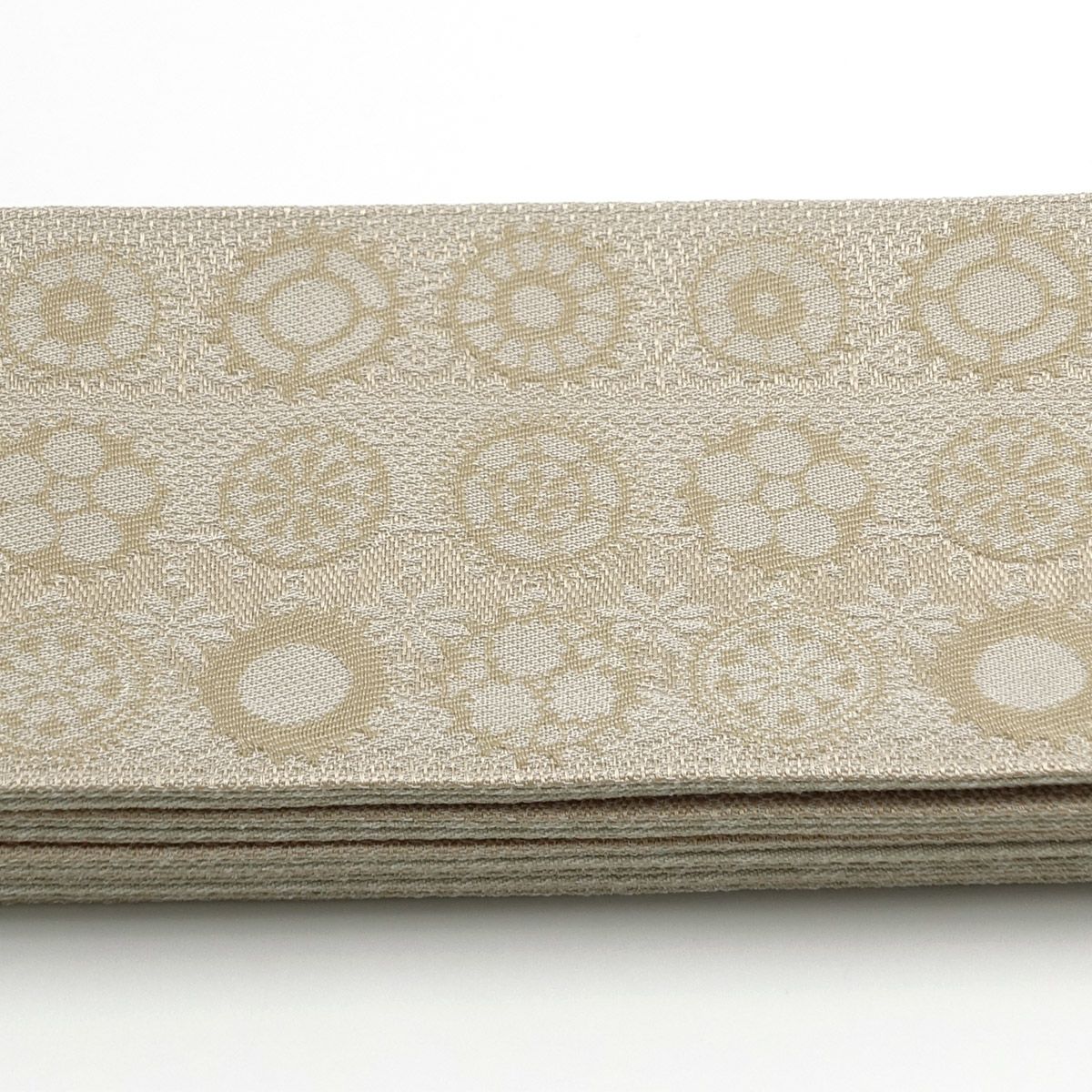 角帯 桐生織 紋 ベージュ