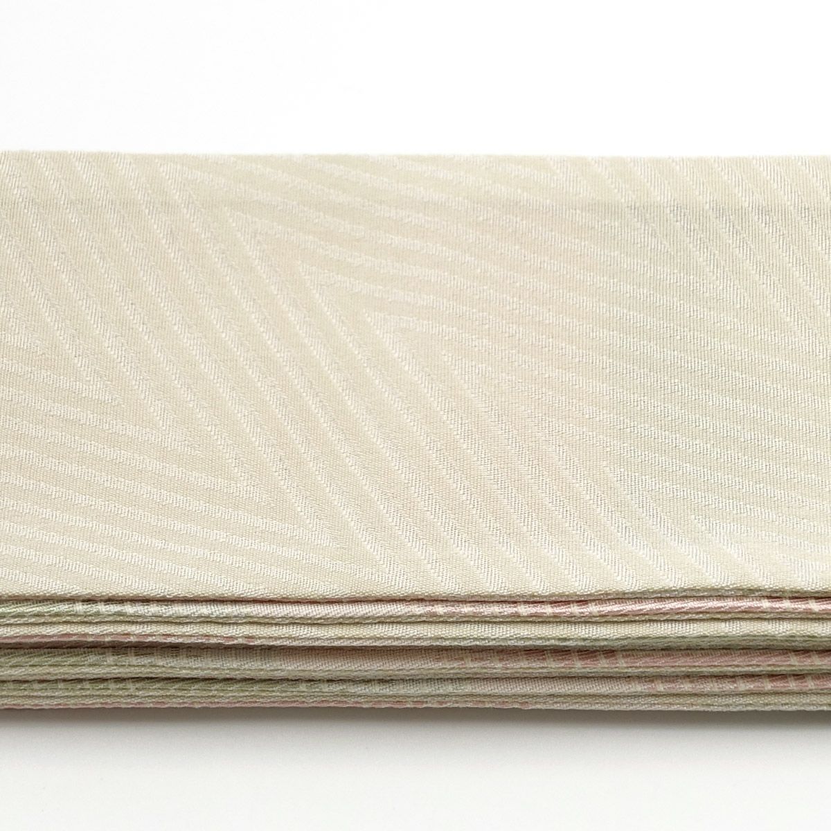 角帯 桐生織 薄ピンク 薄緑