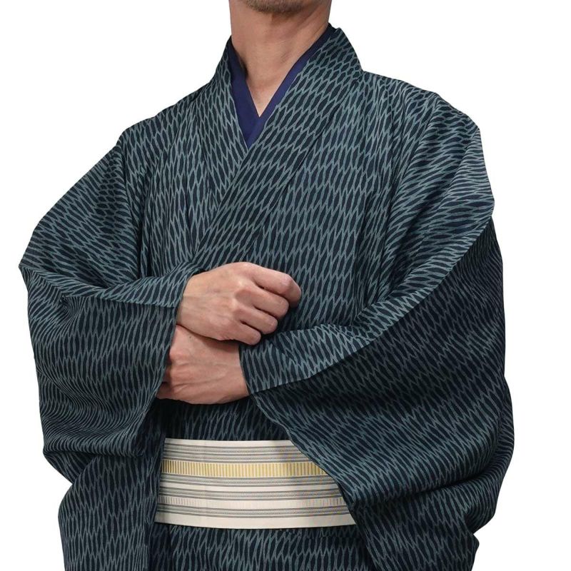 夏着物 洗える 単衣 小紋 紗