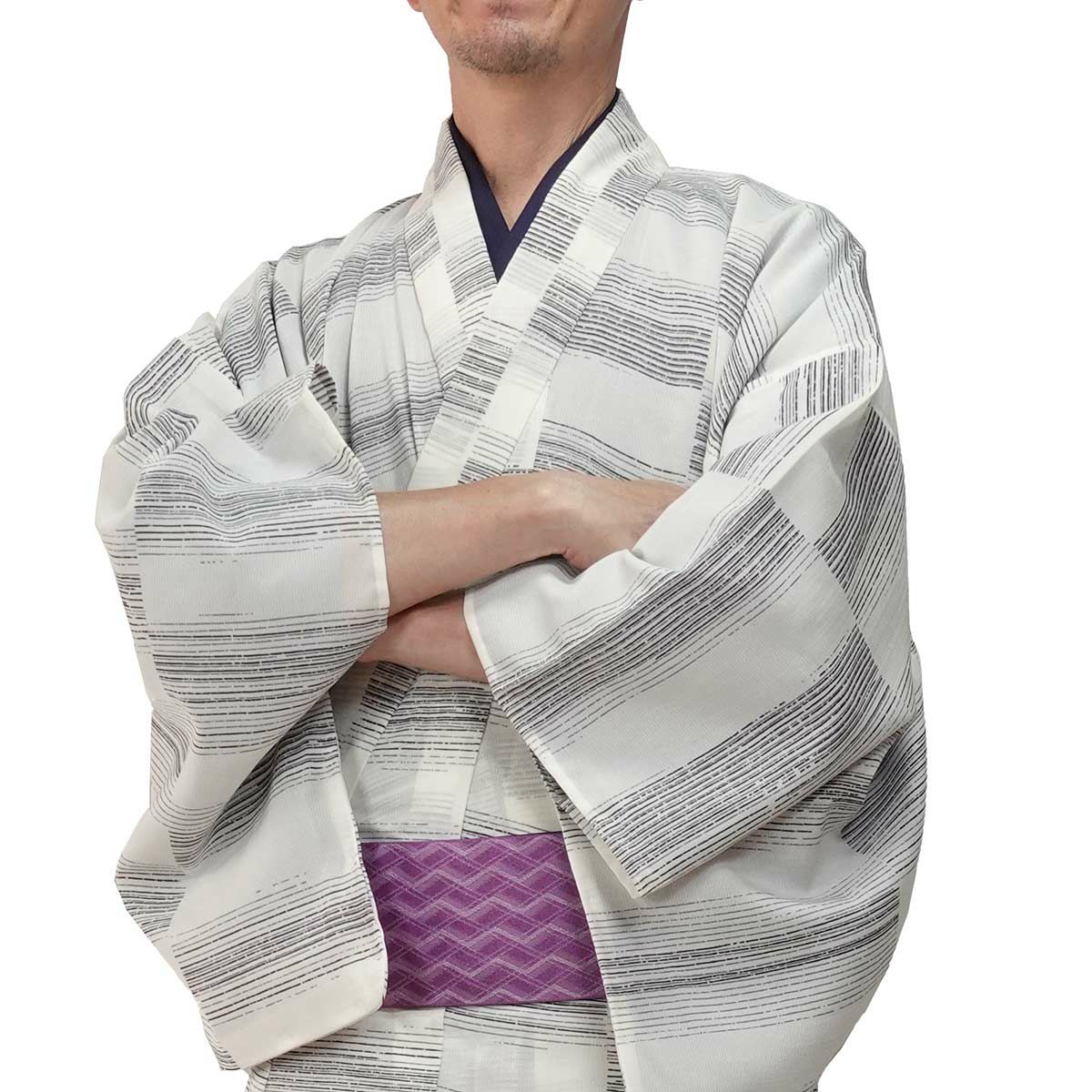 夏着物 洗える 単衣 小紋 紗