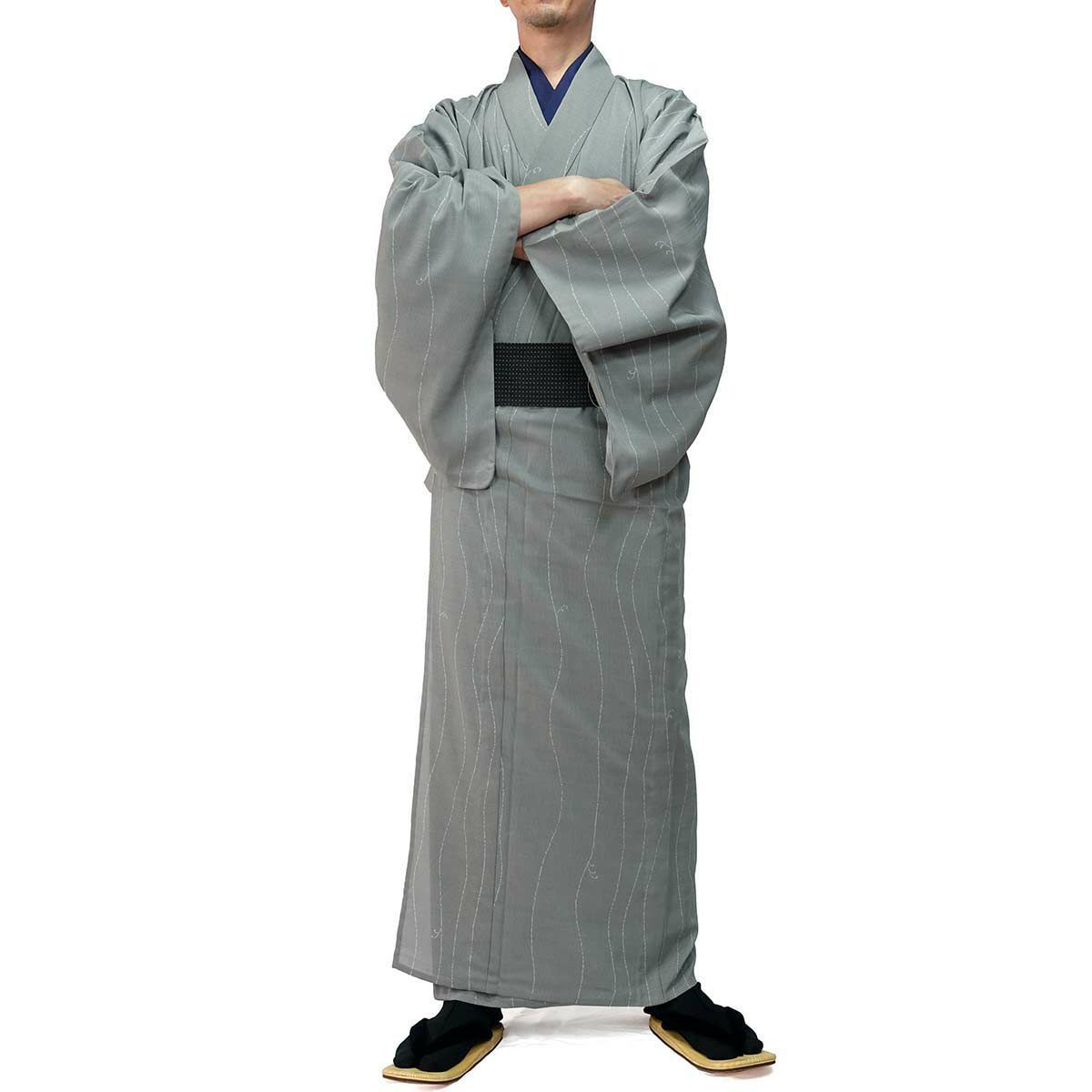 夏着物 洗える 単衣 小紋 紗