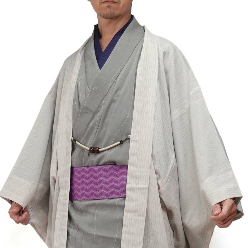 夏羽織 洗える 単衣 小紋 紗