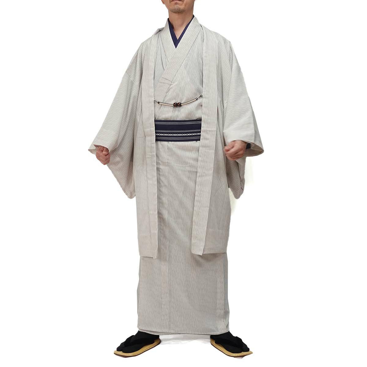 夏羽織 洗える 単衣 小紋 紗