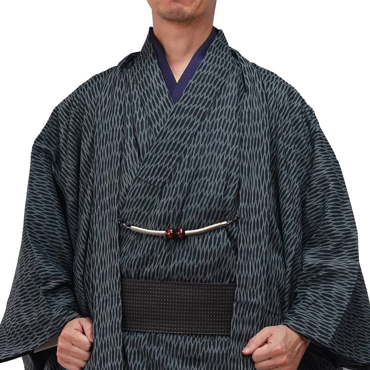 夏羽織 洗える 単衣 小紋 紗