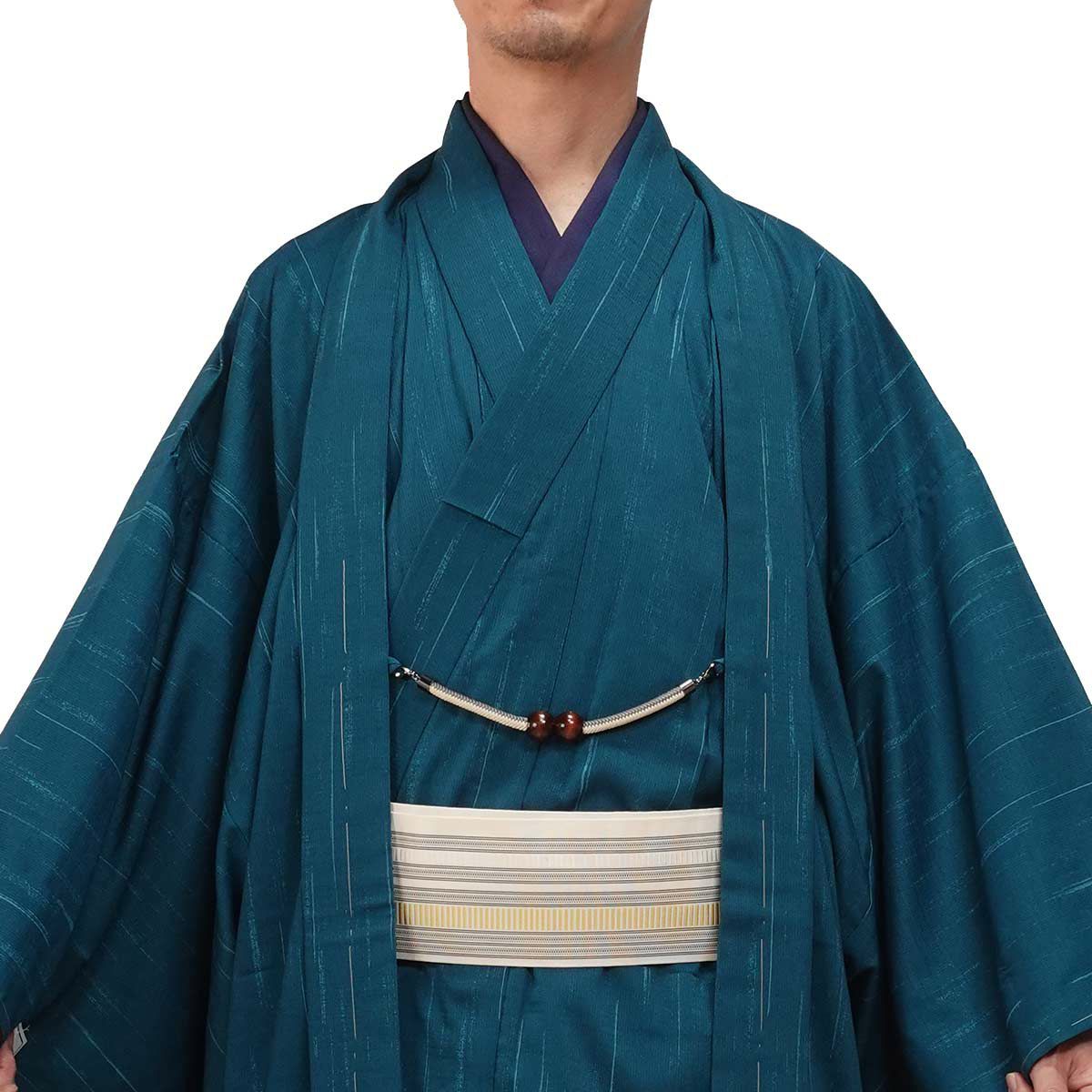 夏羽織 洗える 単衣 小紋 紗