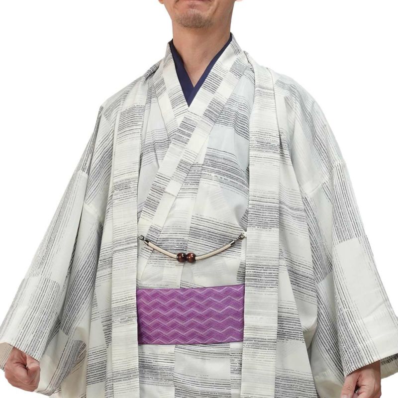 夏羽織 洗える 単衣 小紋 紗