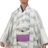 夏羽織 洗える 単衣 小紋 紗