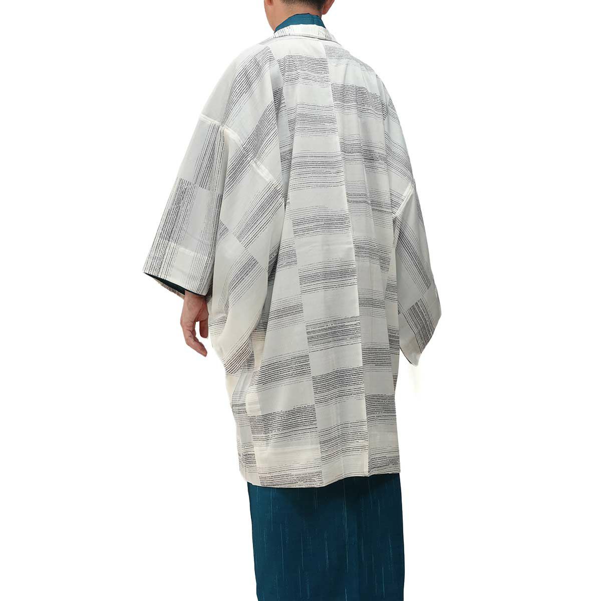 夏羽織 洗える 単衣 小紋 紗