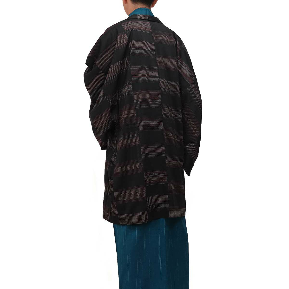 夏羽織 洗える 単衣 小紋 紗