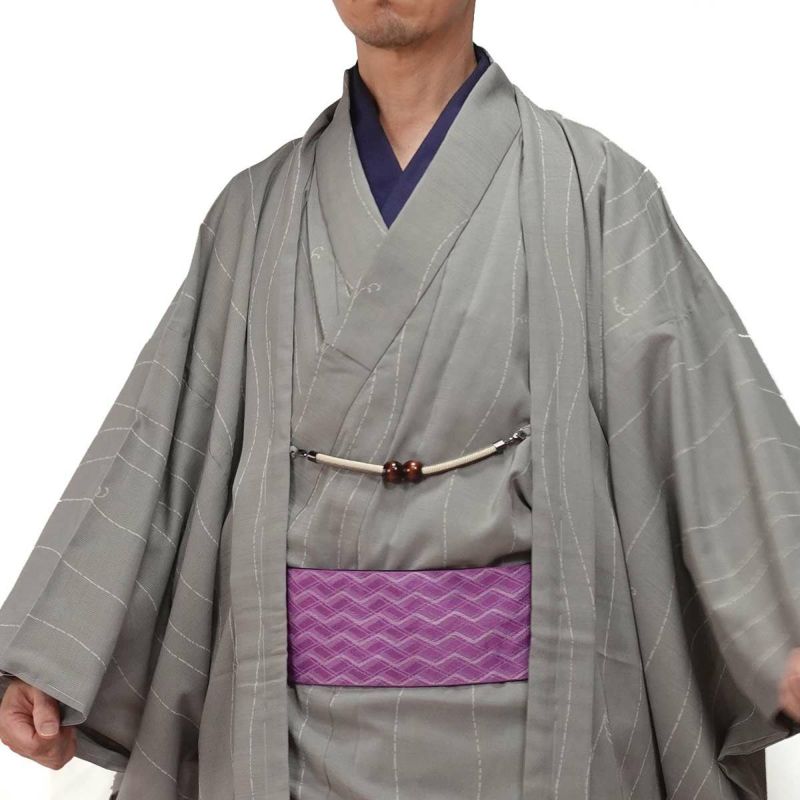 夏羽織 洗える 単衣 小紋 紗