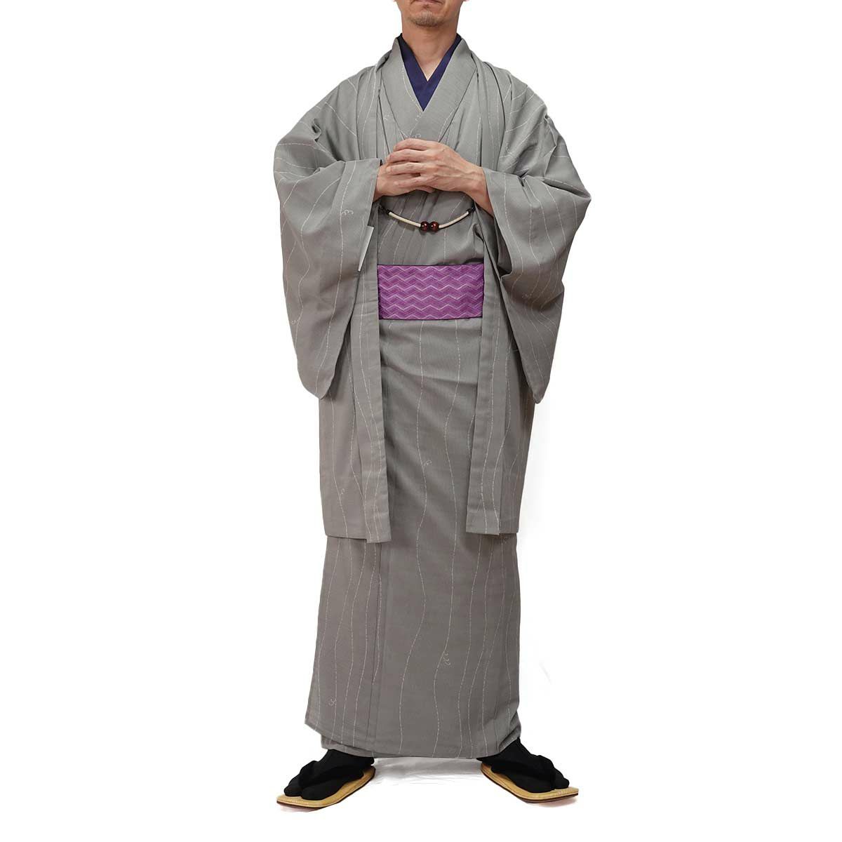 夏羽織 洗える 単衣 小紋 紗