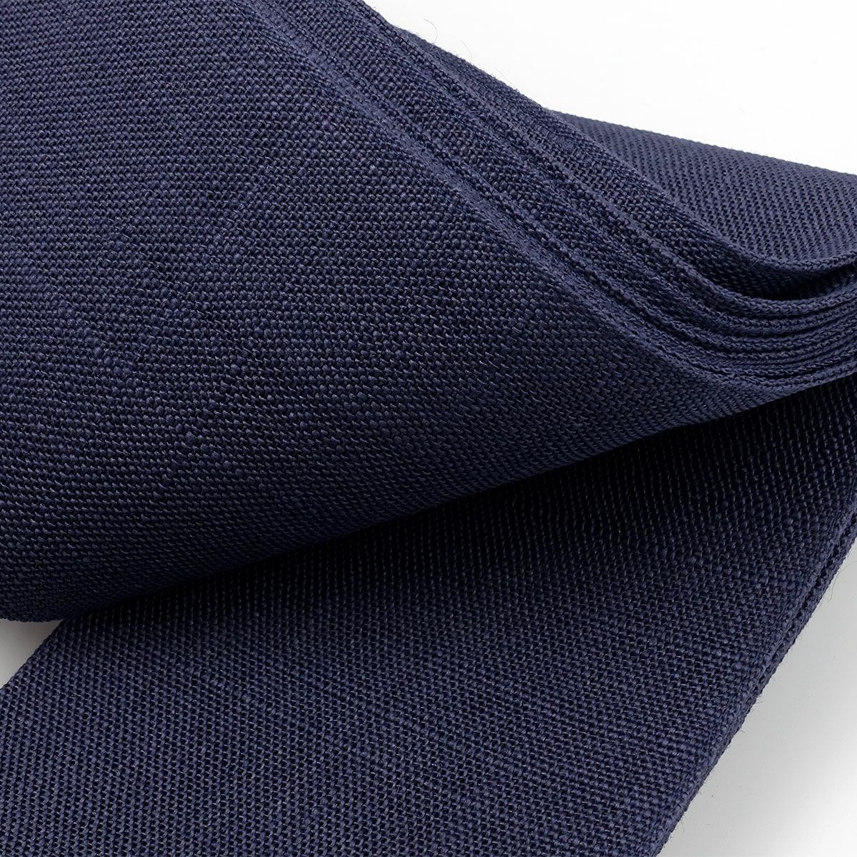 角帯 本麻 無地 紺