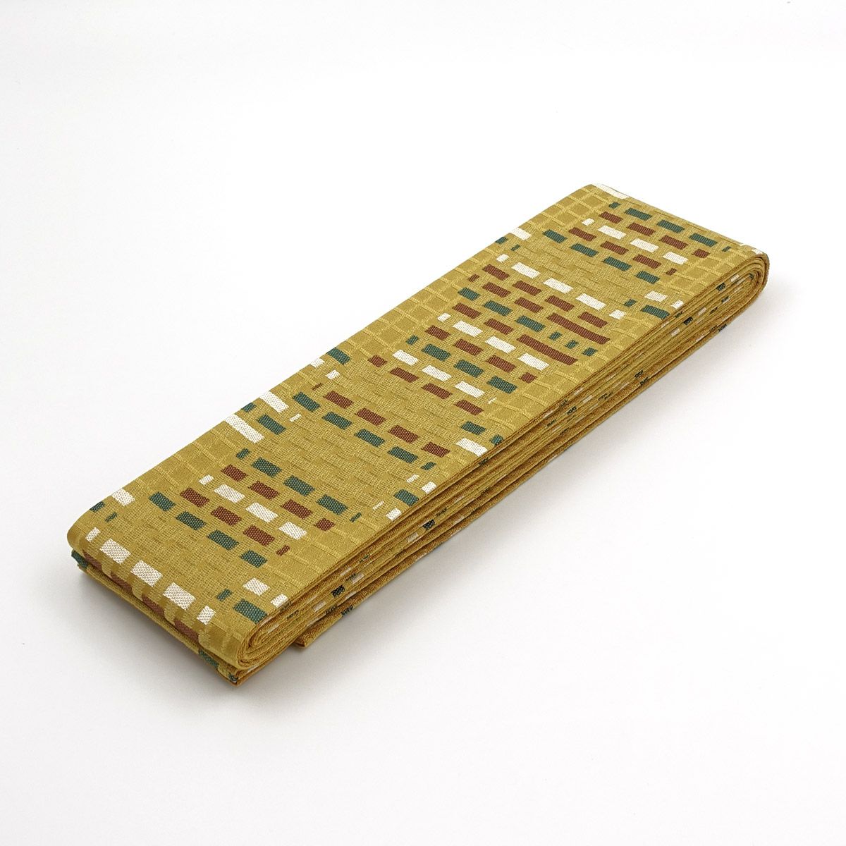 角帯 桐生織 からし色