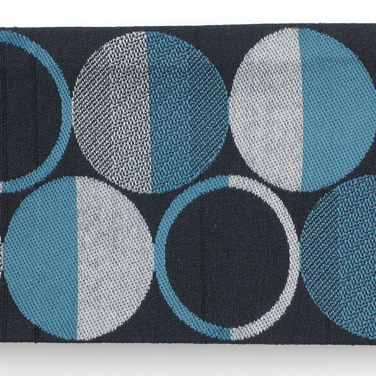 角帯 桐生織 丸 青