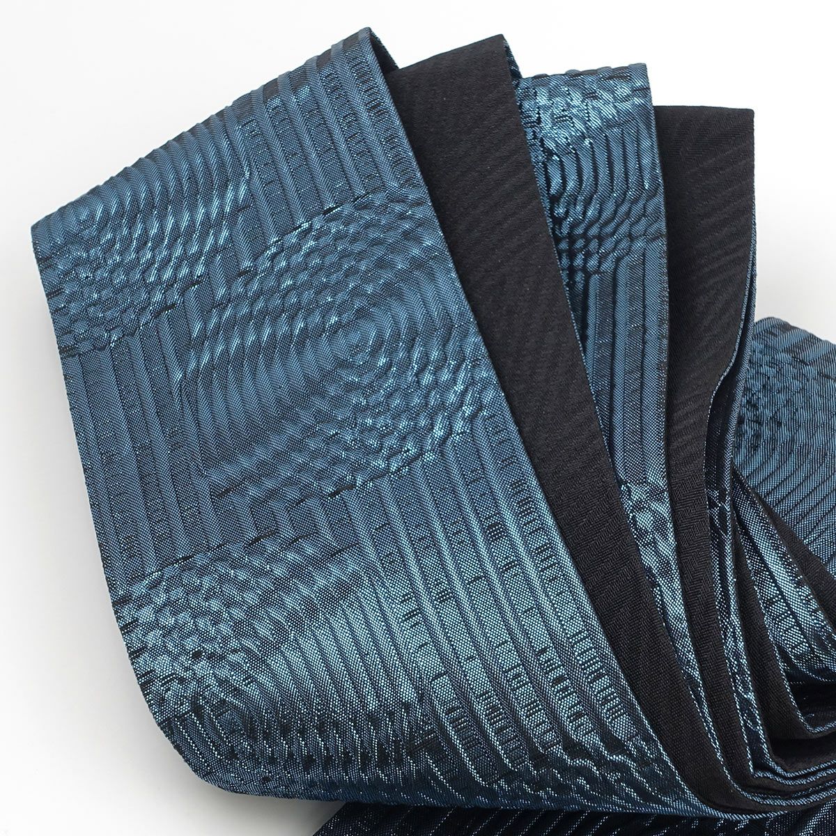 角帯 桐生織 青