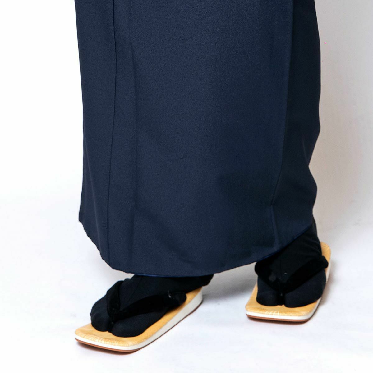 大きいサイズ すぐに着られる男着物 洗える ちりめん 単衣 4L 5L 濃紺