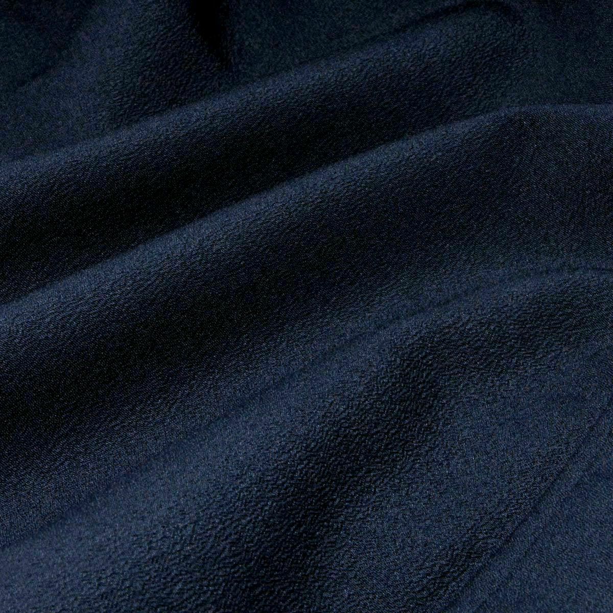 大きいサイズ すぐに着られる男羽織 洗える 単衣 ちりめん 4L 5L 濃紺