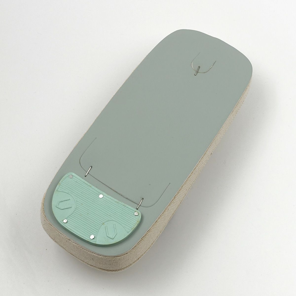 草履 亜麻 生成 茶鼻緒 L 25cm～26.5cm位まで対応