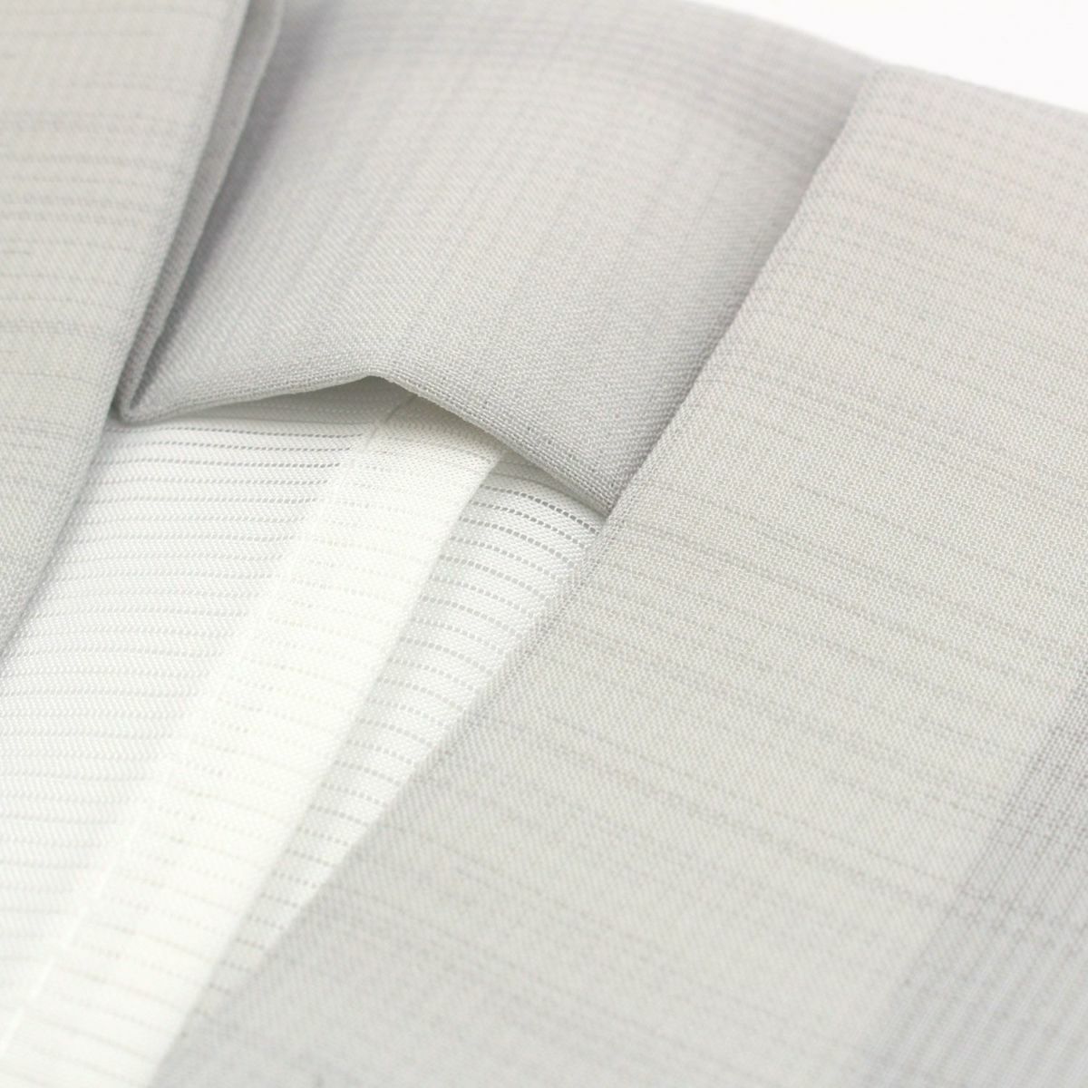 長襦袢 男物 洗える 夏用 駒絽 グレー衿 M&#12316;LL