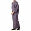 すぐに着られる男着物 単衣 江戸小紋 鮫小紋 紫 M～LL