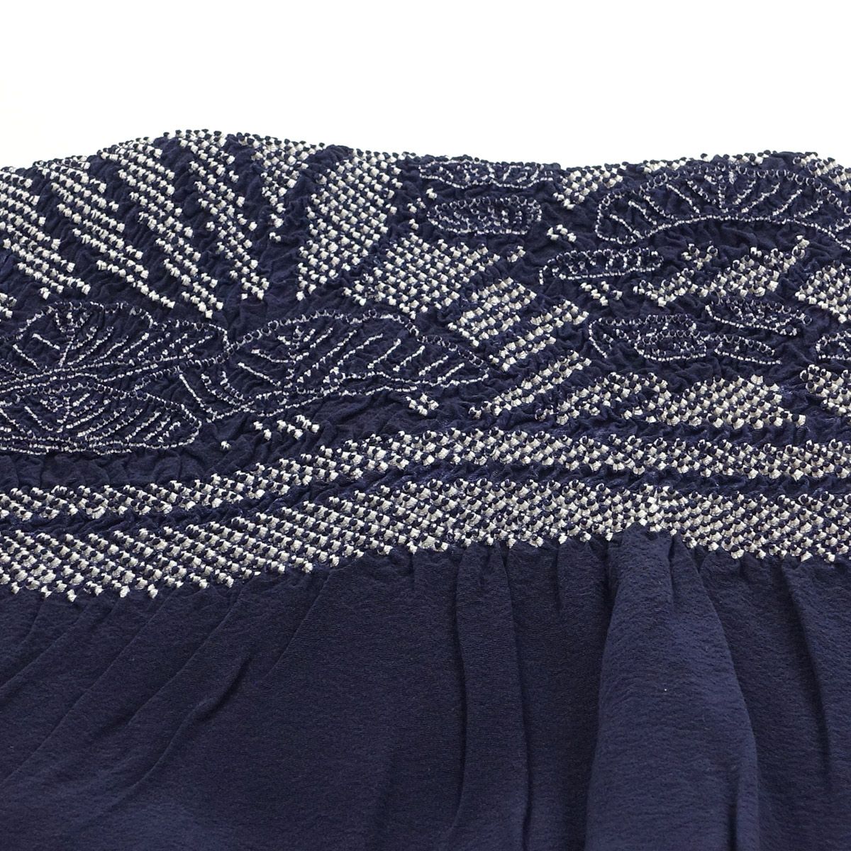 兵児帯 正絹 端絞り 端兵児 濃紺