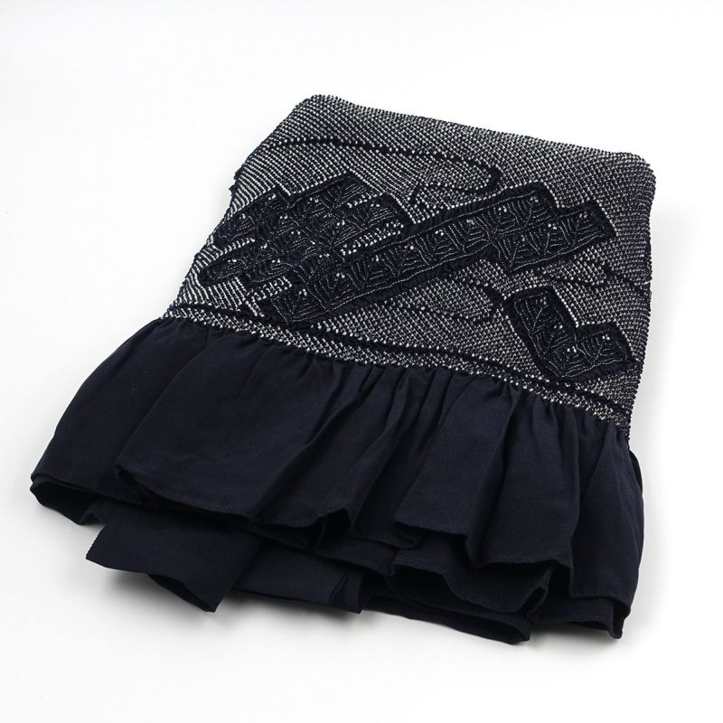 兵児帯 正絹 端絞り 端兵児 濃紺