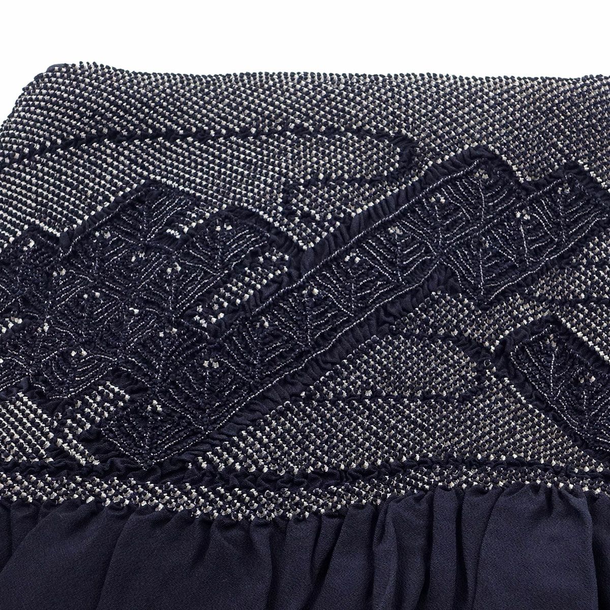 兵児帯 正絹 端絞り 端兵児 濃紺