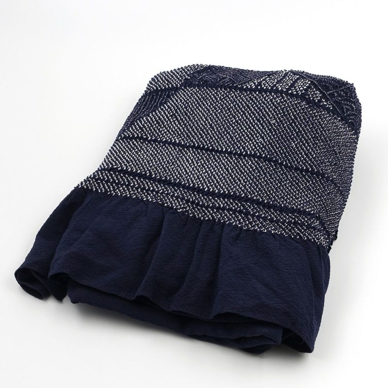 兵児帯 正絹 端絞り 端兵児 濃紺