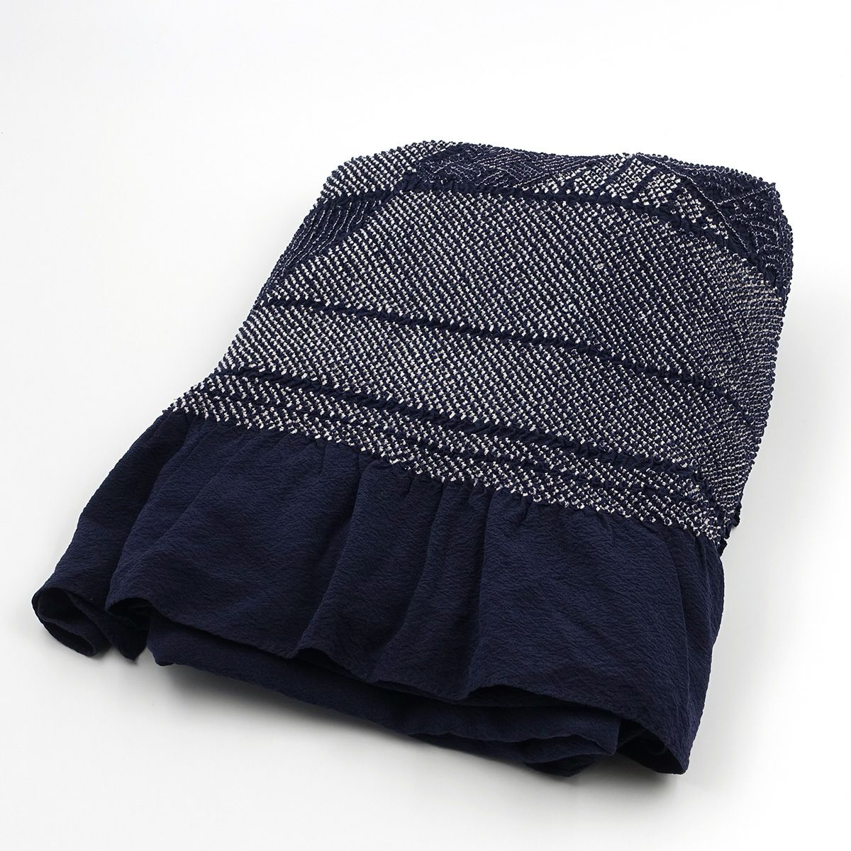 兵児帯 正絹 端絞り 端兵児 濃紺