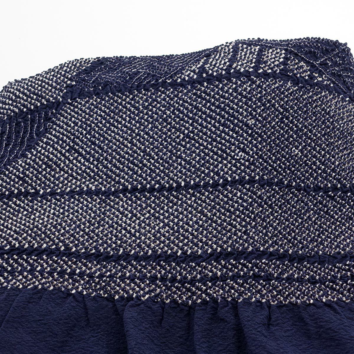 兵児帯 正絹 端絞り 端兵児 濃紺