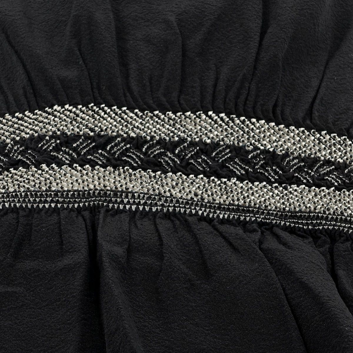 兵児帯 正絹 端絞り 端兵児 黒